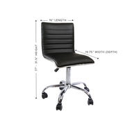 Zara Modern Quilted Vanity Chair