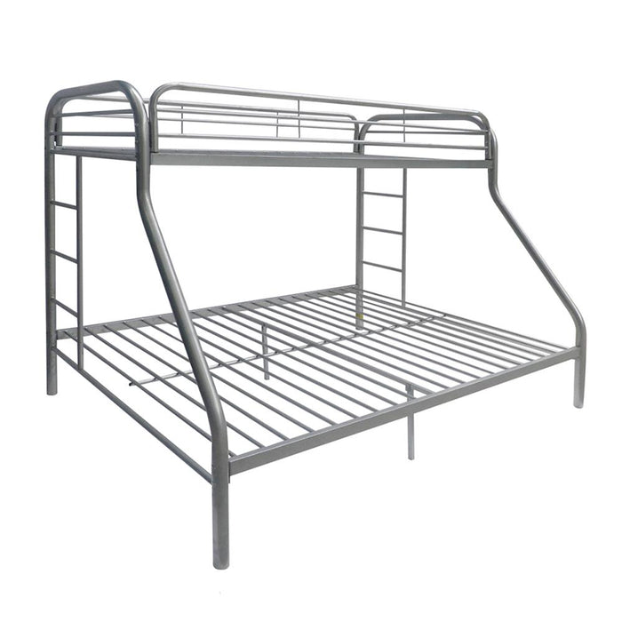 Tritan Silver Bunk Bed (Twin/Full) - Canales Furniture