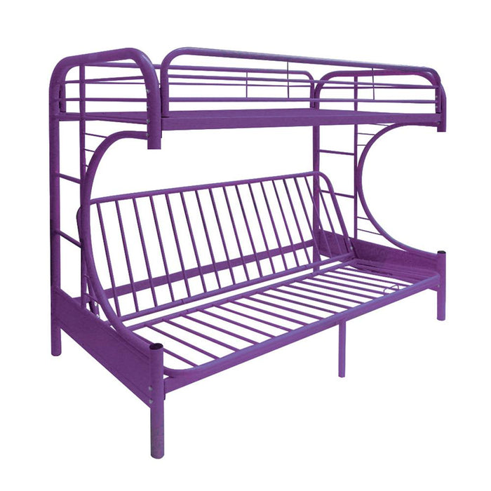 Eclipse Purple Bunk Bed (Twin/Full/Futon) - Canales Furniture