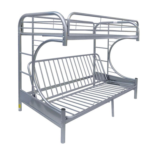 Eclipse Silver Bunk Bed (Twin/Full/Futon) - Canales Furniture