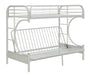 Eclipse White Bunk Bed (Twin XL/Queen/Futon) - Canales Furniture