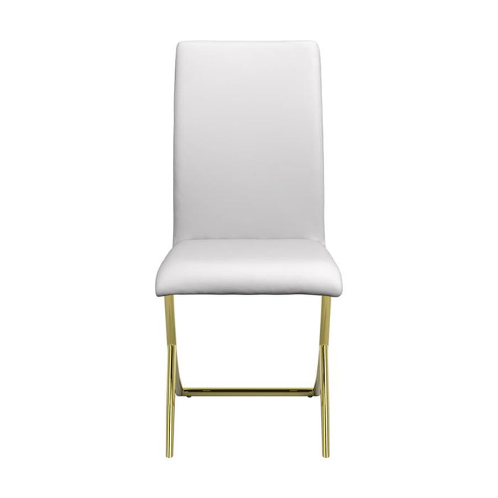 Chanel Upholstered White Side Chair