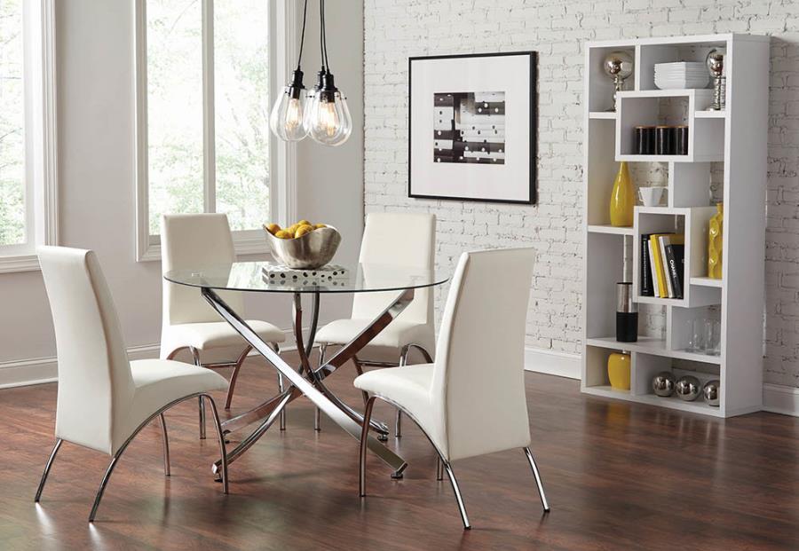 Modern White Round Dining Table