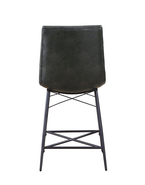 Aiken Upholstered Tufted Counter Height Stool Charcoal