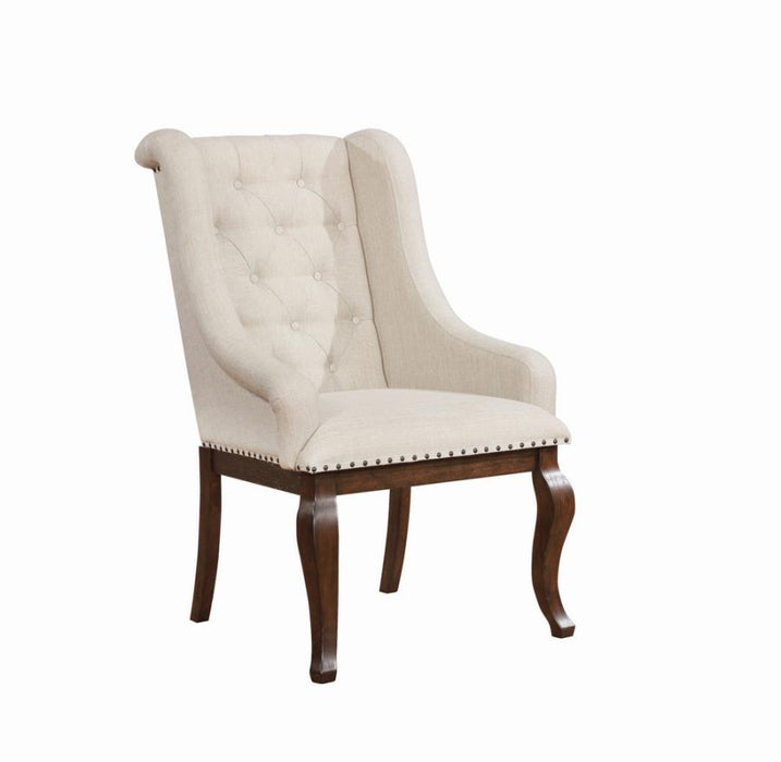 Brockway Cove Tufted Arm Chair Antique Java