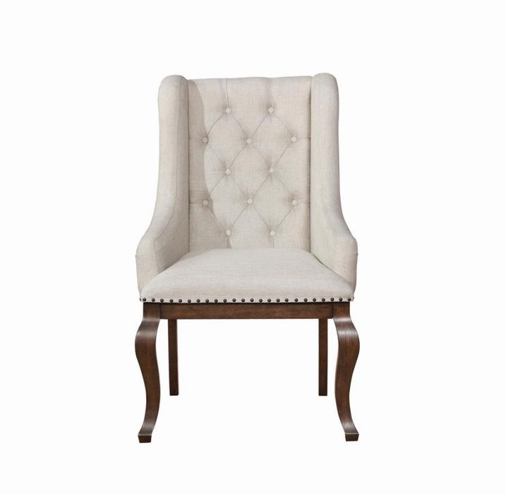Brockway Cove Tufted Arm Chair Antique Java