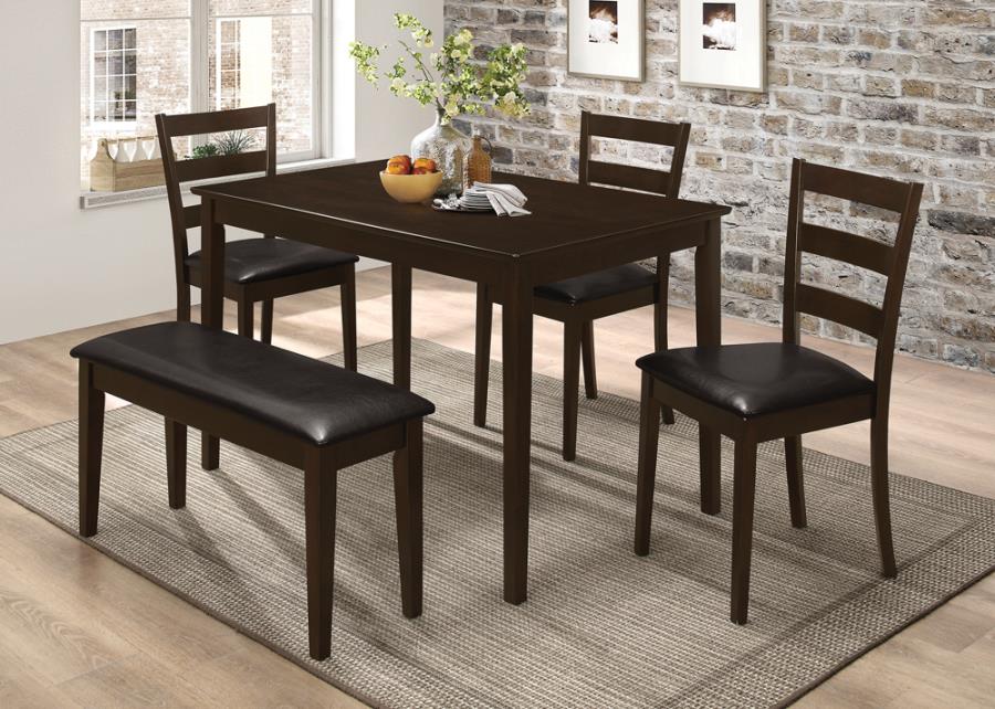 Guillen 5-piece Dining Set with Bench