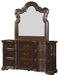 Homelegance Royal Highlands Mirror in Rich Cherry 1603-6 - Canales Furniture