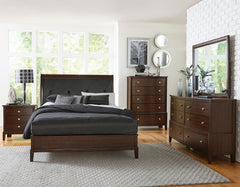 Homelegance Cotterill Mirror in Cherry 1730-6 - Canales Furniture
