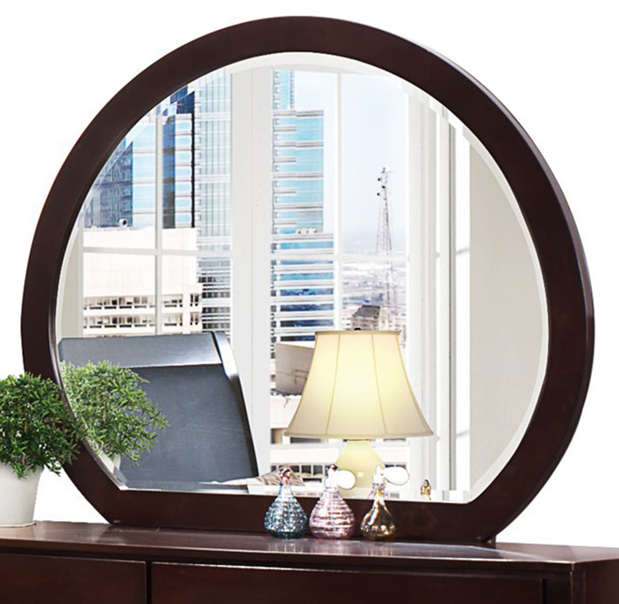Homelegance Lyric Mirror in Dark Espresso 1737NC-6 - Canales Furniture