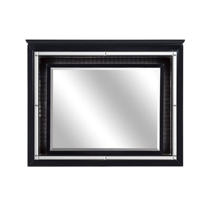 Homelegance Allura Mirror in Black 1916BK-6 - Canales Furniture