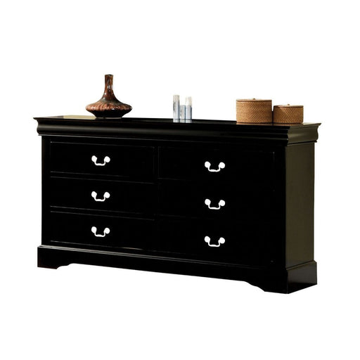 Louis Philippe Iii Dresser Black - Canales Furniture