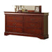 Louis Philippe III Cherry Dresser - Canales Furniture