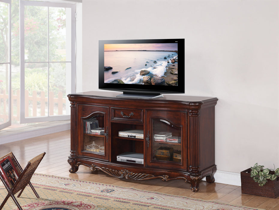 Remington Brown Cherry TV Stand - Canales Furniture