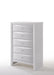 Ireland White Chest - Canales Furniture
