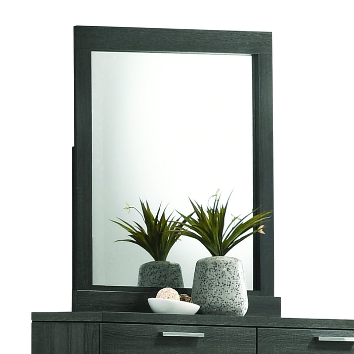 Lantha Gray Oak Mirror - Canales Furniture