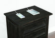 Atascadero 3-Drawer Nightstand Weathered Carbon - Canales Furniture