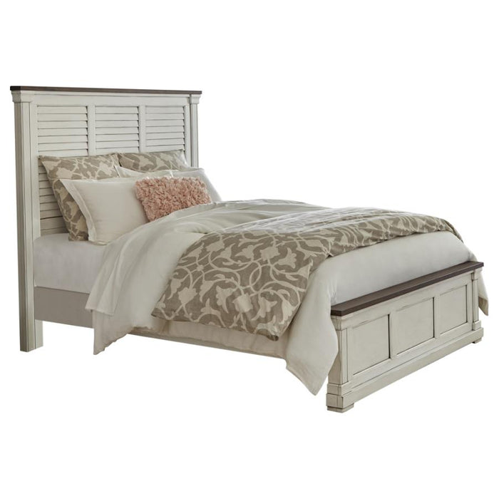 Hillcrest Queen Panel Bed White