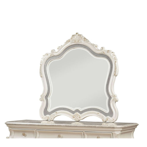 Chantelle Pearl White Mirror - Canales Furniture