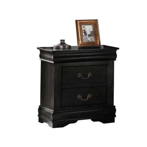 Louis Philippe Black Nightstand - Canales Furniture