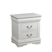Louis Philippe White Nightstand - Canales Furniture