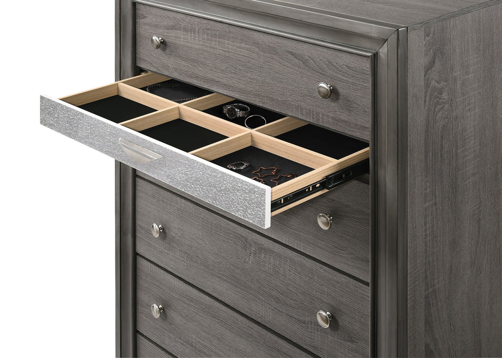 Naima Gray Chest - Canales Furniture