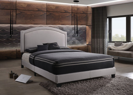 Garresso Fog Fabric Queen Bed - Canales Furniture