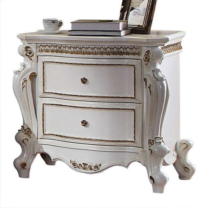 Picardy Antique Pearl Nightstand - Canales Furniture