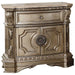 Northville Antique Silver Nightstand (MARBLE TOP) - Canales Furniture