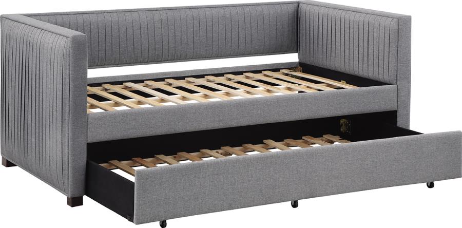 Sofá cama doble tapizado Brodie con cama nido