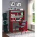 Cargo Red Desk & Hutch - Canales Furniture
