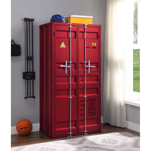 Cargo Red Wardrobe (Double Door) - Canales Furniture