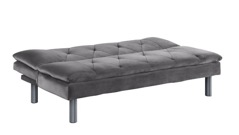 Cilliers Gray Velvet Adjustable Sofa