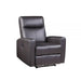 Blane Brown Top Grain Leather Match Recliner (Power Motion) - Canales Furniture