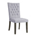 Merel Gray Linen & Gray Oak Side Chair - Canales Furniture