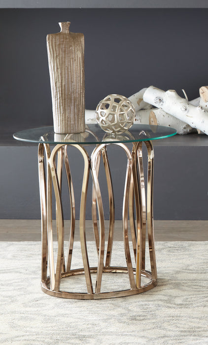Round End Table - Canales Furniture