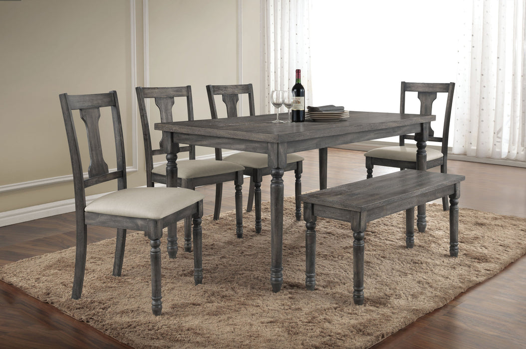 Wallace Weathered Gray Dining Table