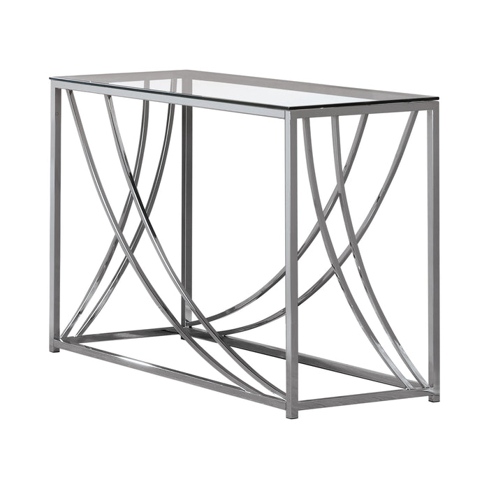 Glass Top Rectangular Sofa Table