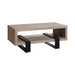 Coffee Table With Shelf Grey Driftwood - Canales Furniture