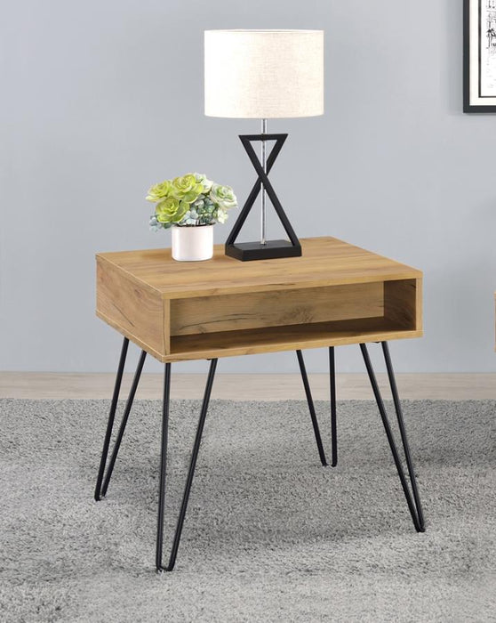 Fanning Square End Table