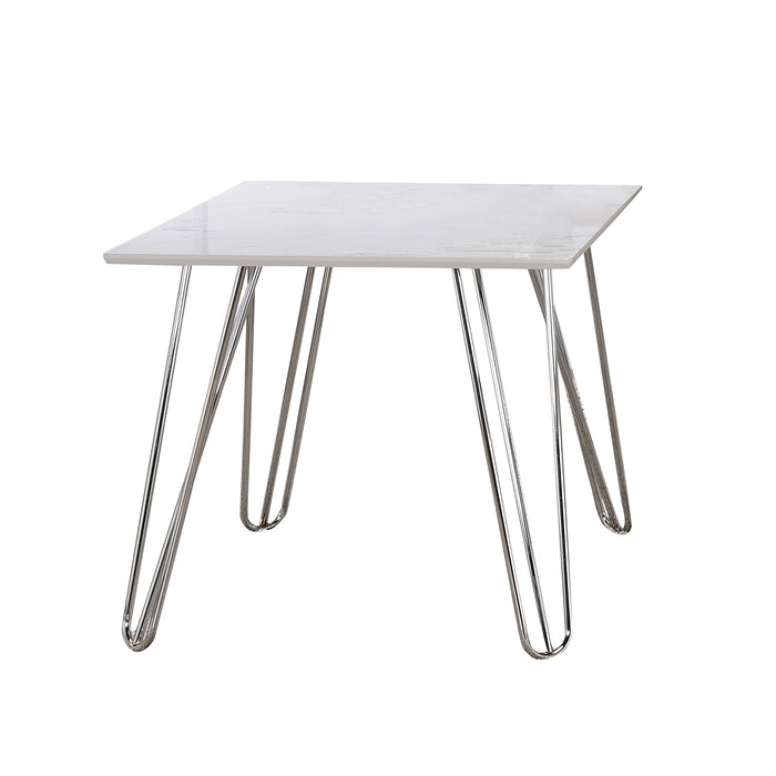 Hairpin Leg Square End Table
