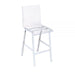Nadie Counter Height Chair Clear Acrylic & Chrome - Canales Furniture