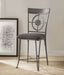 Landis Fabric & Gunmetal Counter Height Chair - Canales Furniture