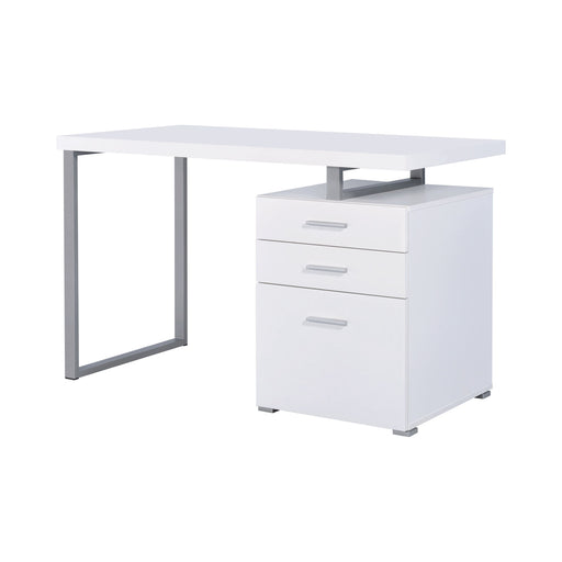 Brennan 3-Drawer Office Desk - Canales Furniture