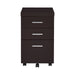 Skylar 3-Drawer Mobile Storage Cabinet Cappuccino - Canales Furniture
