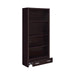 Skylar 5-Shelf Bookcase With Storage Drawer Cappuccino - Canales Furniture