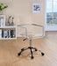 Amaturo Office Chair With Casters Clear And Chrome - Canales Furniture