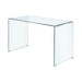 Highsmith Glass Writing Desk Clear - Canales Furniture
