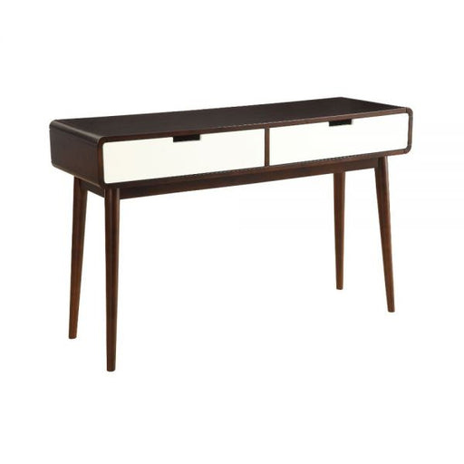 Christa Espresso & White Sofa Table - Canales Furniture