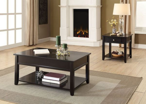 Malachi Black Coffee Table - Canales Furniture